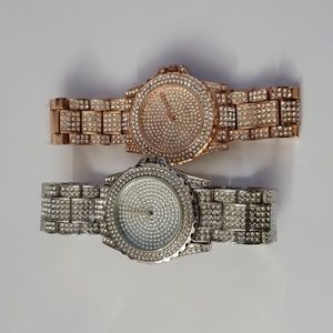 Two Bling Watches Bracelet Bundle